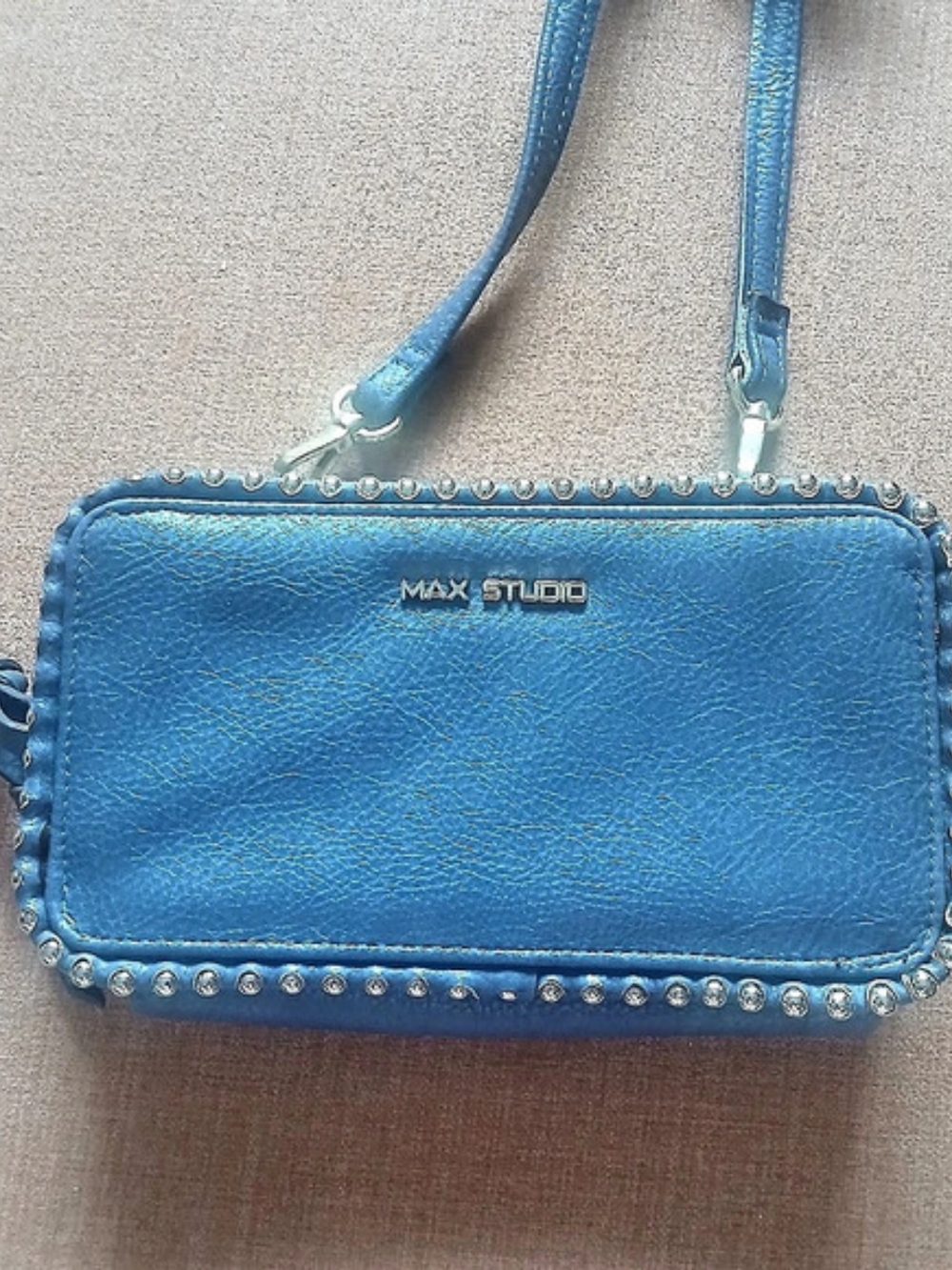 Max Studio Studded Crossbody Wallet